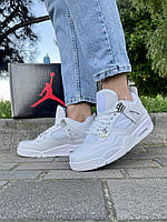 Кроссовки Nike Air Jordan Retro 4 (ALL WHITE) 45 (28.5 см)