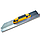 Гладилка для підлоги з гострим кутом 50 см Floor Finishing Trowel/Closed Touch Handle, сталь, жовта (301), фото 3