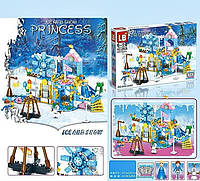 Детский Конструктор Princess/ Принцессы Frozen 411 деталей с замком в подарочной упаковке
