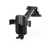 ХІТ Дня: Автомобільний тримач Vention Auto-Clamping Car Phone Mount With Suction Cup Black Square Type KCOB0 !