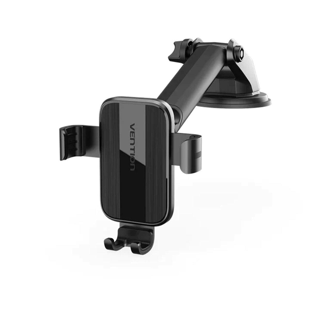 ХІТ Дня: Автомобільний тримач Vention Auto-Clamping Car Phone Mount With Suction Cup Black Square Type KCOB0 ! - фото 1 - id-p2065279305