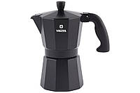 Кофеварка гейзерная Vinzer 50394 Moka Nero на 3 чашки OT_13328