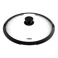 Крышка с силиконовым ободком Vinzer 50246 24см Glass lid with silicon OT_00-00004655