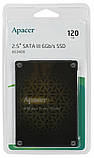 Накопичувач SSD 120 GB Apacer AS340X Panther 2.5" SATAIII TLC (AP120GAS340XC-1) 2.5" DS, фото 6