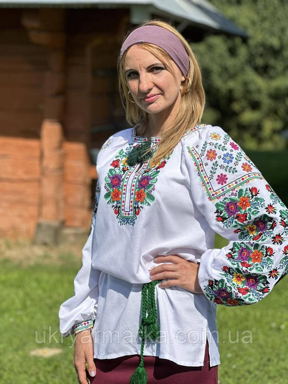 Жіноча вишиванка "Квіткова-4"