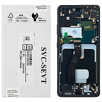 Дисплей Samsung Galaxy S21 Ultra G998B с тачскрином Original New с черной рамкой