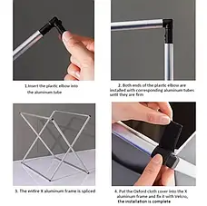 Кошик для білизни та брудних речей із сепарацією за кольорами 150 л, фото 4