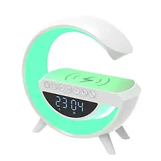 Настільна смарт-лампа, нічник BT-3401 RGB Rainbow Light-Wireless Happy Light з Bluetooth колонкою + бездрот, фото 5