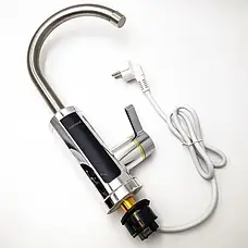 Бойлер кран змішувач хром нижнє під'єднання 3.0 кВт, фото 3