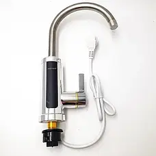 Бойлер кран змішувач хром нижнє під'єднання 3.0 кВт, фото 2