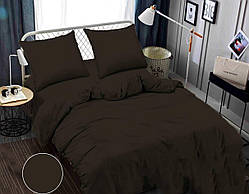 Однотонний комплект постільної білизни, євро/двоспальне, коричневого кольору