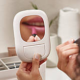 Органайзер для косметики з дзеркалом та з'ємними перегородками 2в1 бокс для зберігання аксесуарів, фото 2