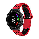 Ремінець для Garmin Universal 16 Nike-style Silicone Band Red/Black (U16-NSSB-RDBK) Dshop, фото 2