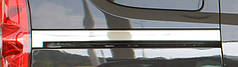 Молдинг під зсувну двері широкий 2 шт.  нерж. для Fiat Doblo III 2010-2022 рр