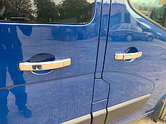Накладки на ручки 4 шт 1 отвір  Carmos - ABS-пластик для Opel Movano 2010-2024 рр