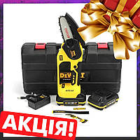 Аккумуляторная цепная мини пила в кейсе DeWalt DCM160N 24V 4Аh шина 10 см