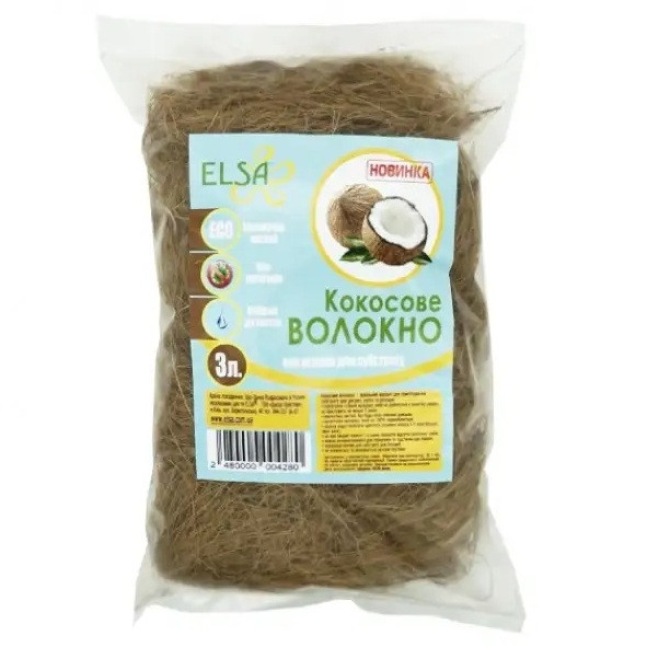 Кокосове волокно 3 л, фото 1