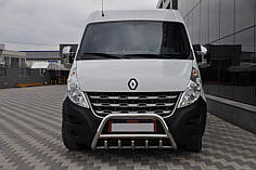 Кенгурятник WT003 нерж. без напису для Renault Master 2011-2024 рр