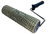 Валик структурний декоративний гумовий ШКІРА РЕПТИЛІЇ ЗМІЇ з ручкою 60х240мм для шпаклівки штукатурки, фото 10