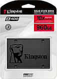 Накопичувач SSD 960GB Kingston SSDNow A400 2.5" SATAIII (SA400S37/960G) 2.5" DS, фото 5