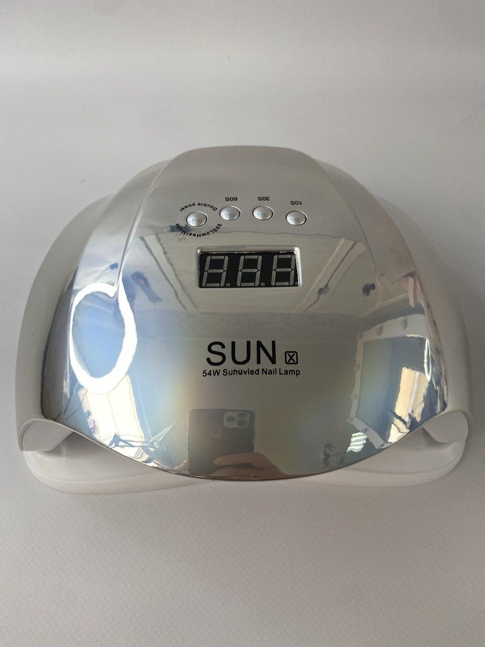 Профессиональная гибридная UV/LED лампа - SUN X Chrom, 54 Вт. Silver - фото 1 - id-p2065241131