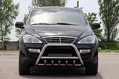 Кенгурятник WT003 нерж для SsangYong Kyron 2008-2024 рр