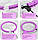 Хула-хуп для схуднення Hoola Hoop Massager Фіолетовий, масажний обруч для схуднення, спортивний обруч, фото 5