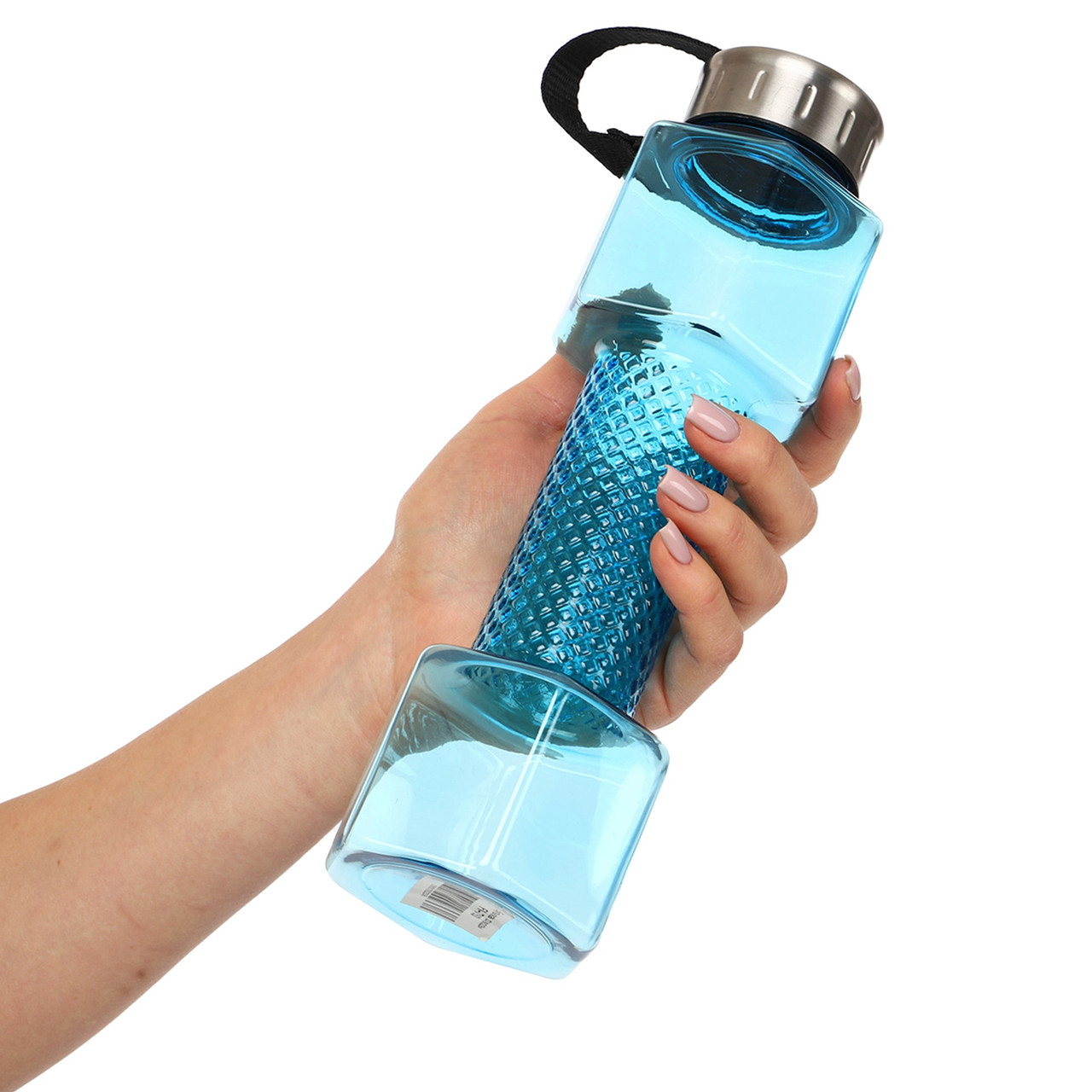 Пляшка для води Water Bottle у вигляді гантелі 760 мл синій (FI-7153)