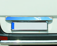 Планка над номером нерж. OmsaLine - Італійська нержавійка для Mercedes Sprinter 2006-2018 рр, фото 3
