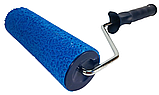 Валик з ручкою структурний декоративний АМЕРИКАНКА БУЛЬБАШКИ гумовий 60х180мм для шпаклівки штукатурки, фото 7
