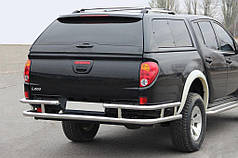 Задній захист AK0022 нерж для Mitsubishi L200 2006-2015 рр