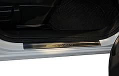 Накладки на пороги Omsa  4 шт  нерж. для Nissan Qashqai 2007-2010 рр