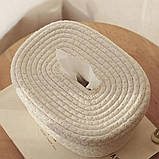 Серветниця настільна інтер'єрна. Коробка-органайзер для серветок. Кошик для серветок джутовий, фото 3