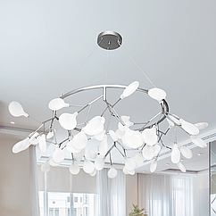 Підвісна люстра Світлячки Diasha цоколь G4 ламп 54 шт колір Срібло Y887-54A SL