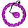 Хула-хуп для схуднення Hoola Hoop Massager Фіолетовий, масажний обруч для схуднення, спортивний обруч, фото 3