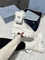 Ботинки Prada Boots Premium Zip Pocket White
