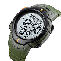 Часы наручные электронные Skmei 1560AG (Army Green) Originаl. 10 АТМ (10 бар)