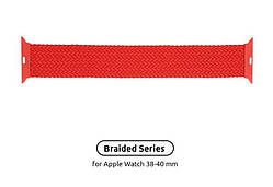 Ремінець Armorstandart Braided Solo Loop для Apple Watch 38mm/40mm/41mm Red Size 2 (120 mm) (ARM58069) Dshop