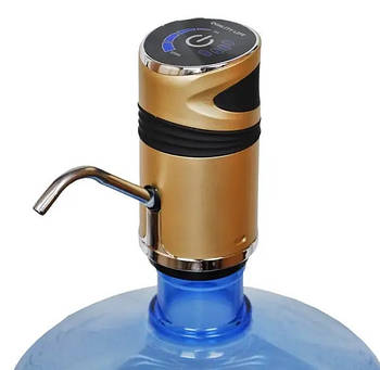 Автоматична електрична розумна помпа для води під пляшки з акумулятором Water pump Золота