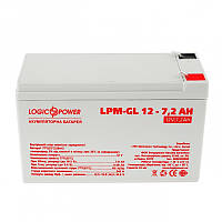 Акумуляторна батарея LogicPower 12V 7.2AH (LPM-GL 12 - 7.2 AH) GEL Dshop
