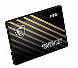 Накопичувач SSD  960GB MSI Spatium S270 2.5" SATAIII 3D TLC (S78-440P130-P83) DS, фото 4
