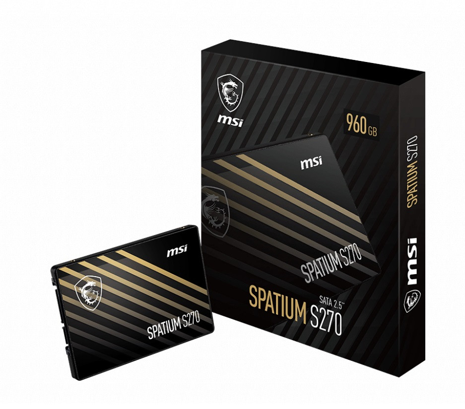 Накопичувач SSD 240GB MSI Spatium S270 2.5" SATAIII 3D TLC (S78-440N070-P83) 2.5" DS