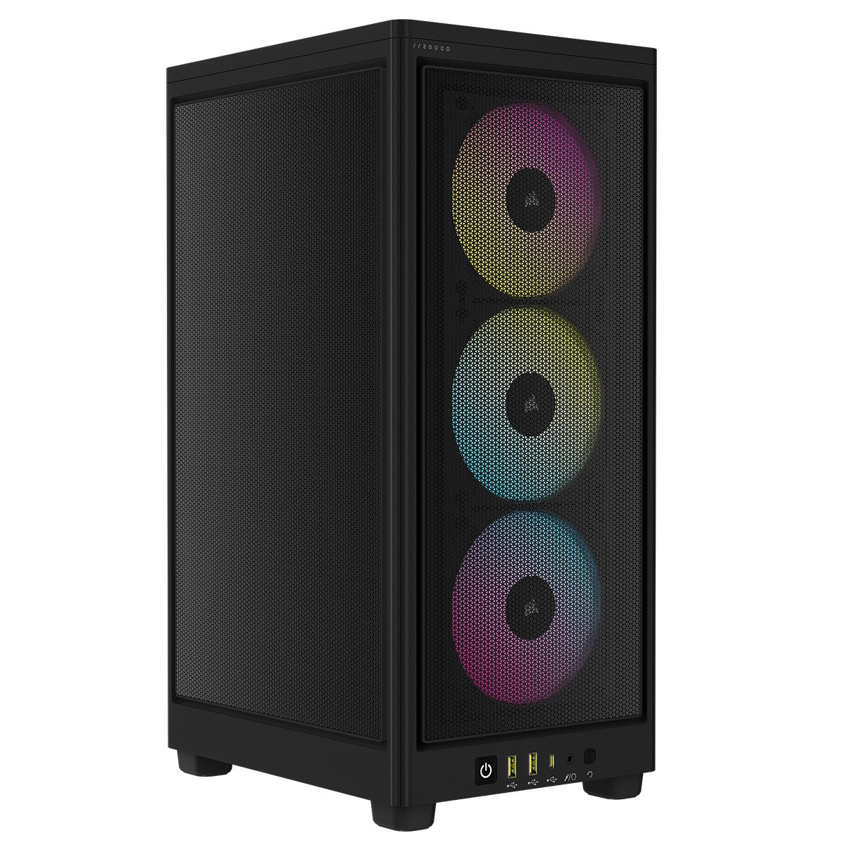 Корпус Corsair 2000D RGB Airflow Black (CC-9011246-WW) без БЖ Black DS