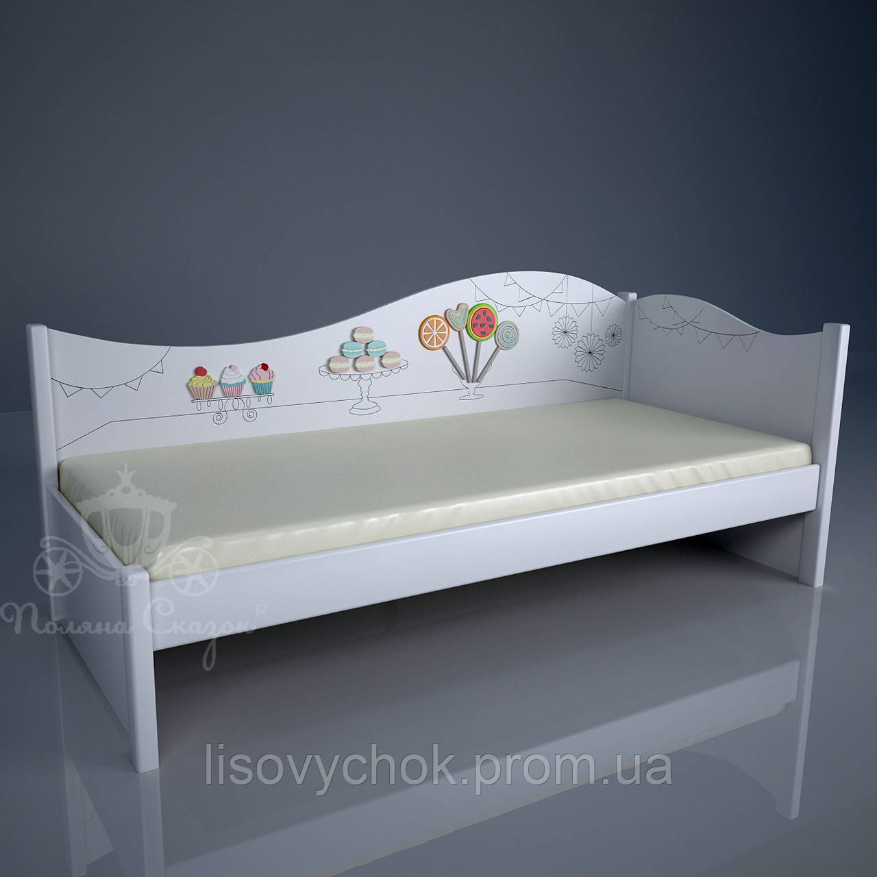 Ліжко дитяче декорована "Candy bar"