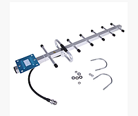 Антена Ягі Yagi 11 dBi 806- 960MHz, 900, 915 МГц, SMA male для ретрансляторів RF систем FPV дронів