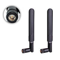 2 шт. Універсальна GSM 4G WiFi антена 5dBi 900/1800MHz 2.4-5.8GHz SMA для роутера, модему, репітера