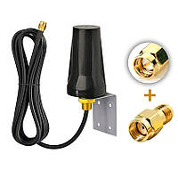 Зовнішня універсальна WiFi 4G 3G LTE антена 3 метри корпусна 5dBi 698-5850MHz RP SMA Male тато