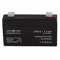 Акумуляторна батарея LogicPower LPM 6V 1.3AH (LPM 6 - 1.3 AH) AGM Dshop