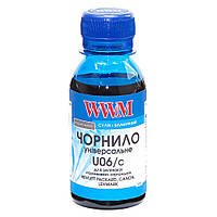 Чернила WWM U06 Cyan для Canon/HP/Lexmark 100г (U06/C-2) водорастворимые