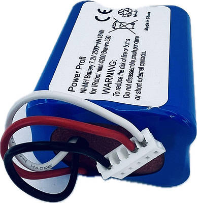 Акумулятор (батарея) для пилососу iRobot 4409709 Braava 380/380T/390T/Mint 5200/5200B/5200C [iRobot-4409709], 2.50